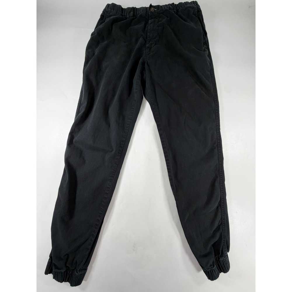 Bearbottom Men's Washed Black Stretch Chino Jogger Pants Size Large